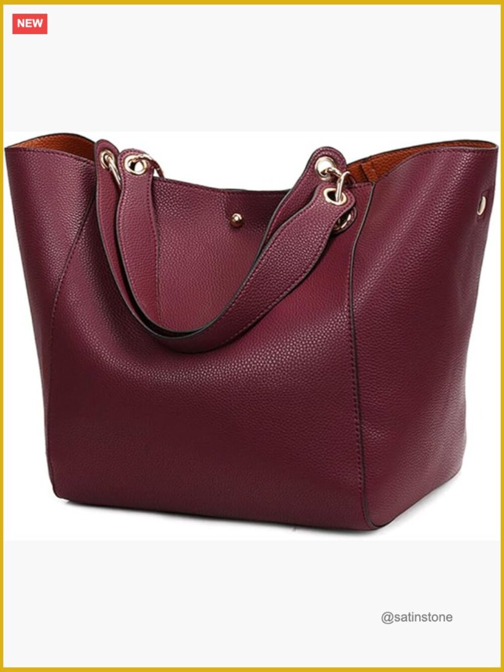 Waterproof Bucket Tote Bag for Women - Large Capacity Shoulder Handbag